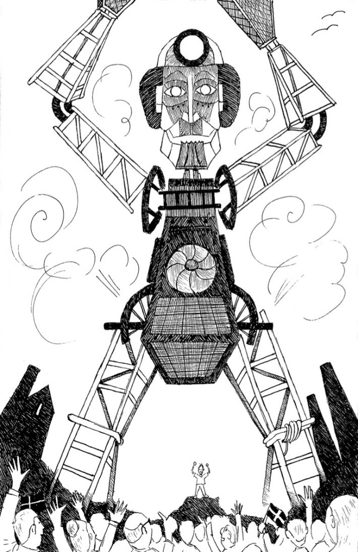 Illustration of the Man Engine